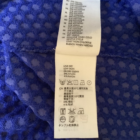 COS blue long button front cardigan - Picture 10 of 11